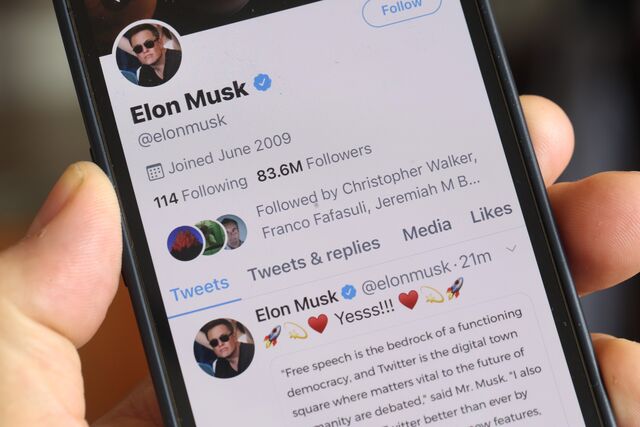 Perfil do Twitter de Elon Musk.