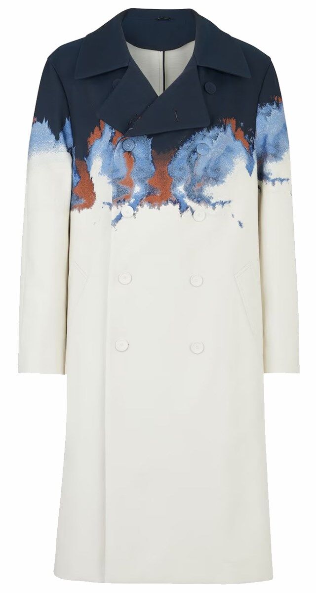 Gabardine em algodão estampado, €4600, Fendi.