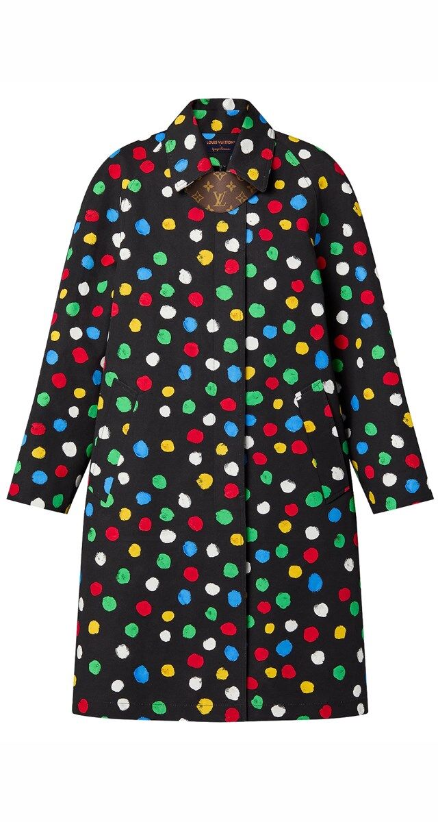 Gabardine em algodão estampado, €4000, Louis Vuitton.