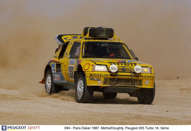 1987 Peugeot 205 Turbo 16.