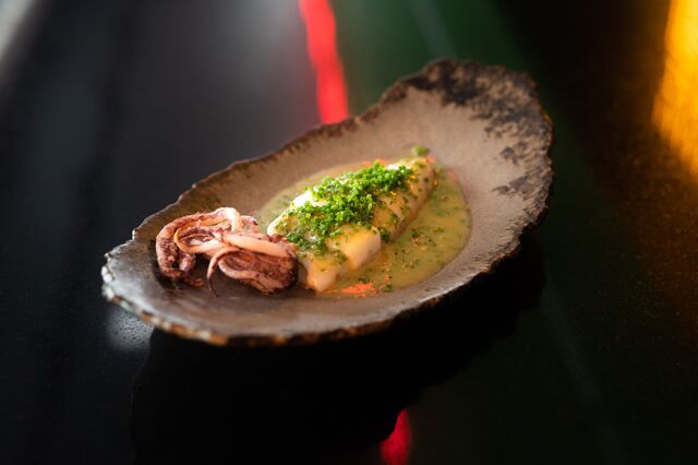 A lula grelhada yaki ika (€19), um dos bestsellers da casa.