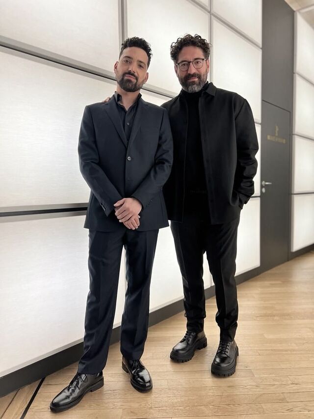 Rafael Morais e Nuno Lopes na conferência de imprensa de Mal Viver.