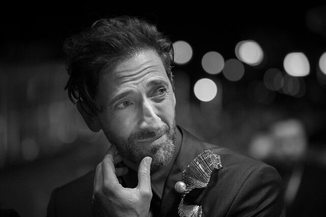 Adrien Brody na estreia do filme Manodrome.