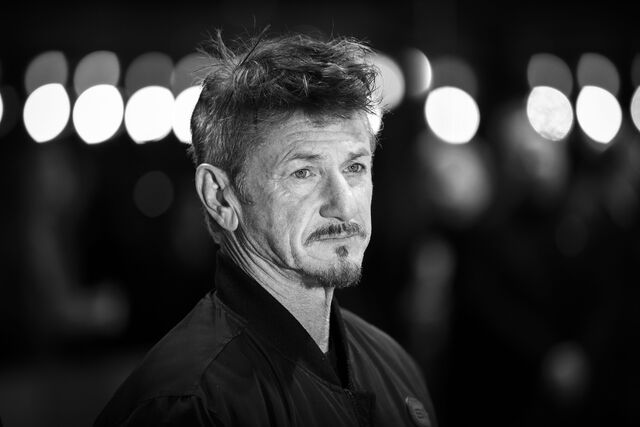 Sean Penn na estreia do filme Superpower.