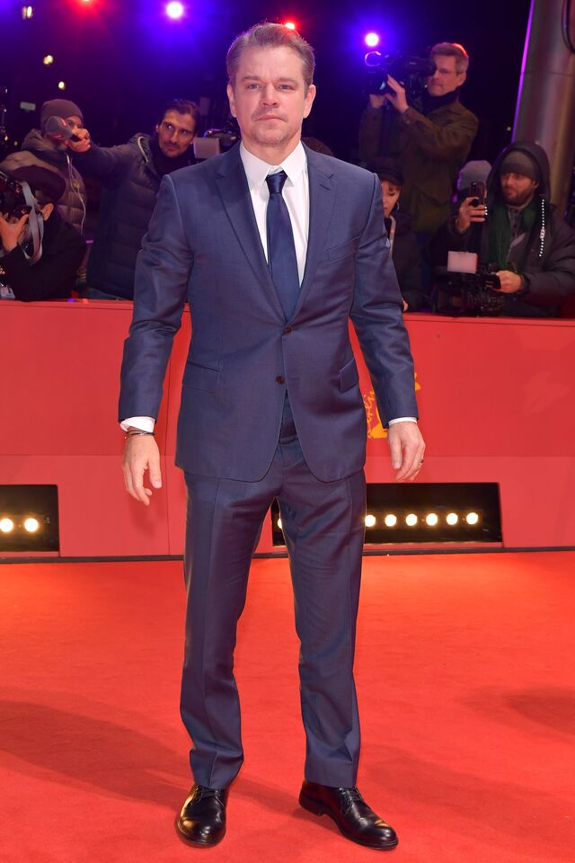 Matt Damon na estreia do filme Kiss The Future.