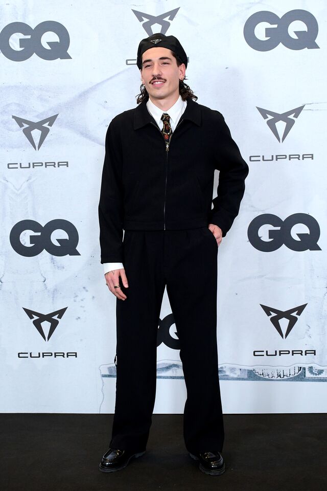 Hector Bellerín nos prémios Homem do Ano 2022 da GQ em Madrid, novembro de 2022.