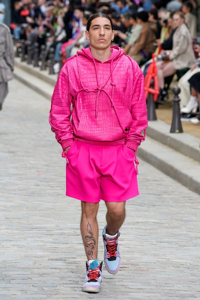 Hector Bellerín num desfile da Louis Vuitton durante a Semana da Moda de Paris dedicada às coleções masculinas Primavera/Verão 2020.
