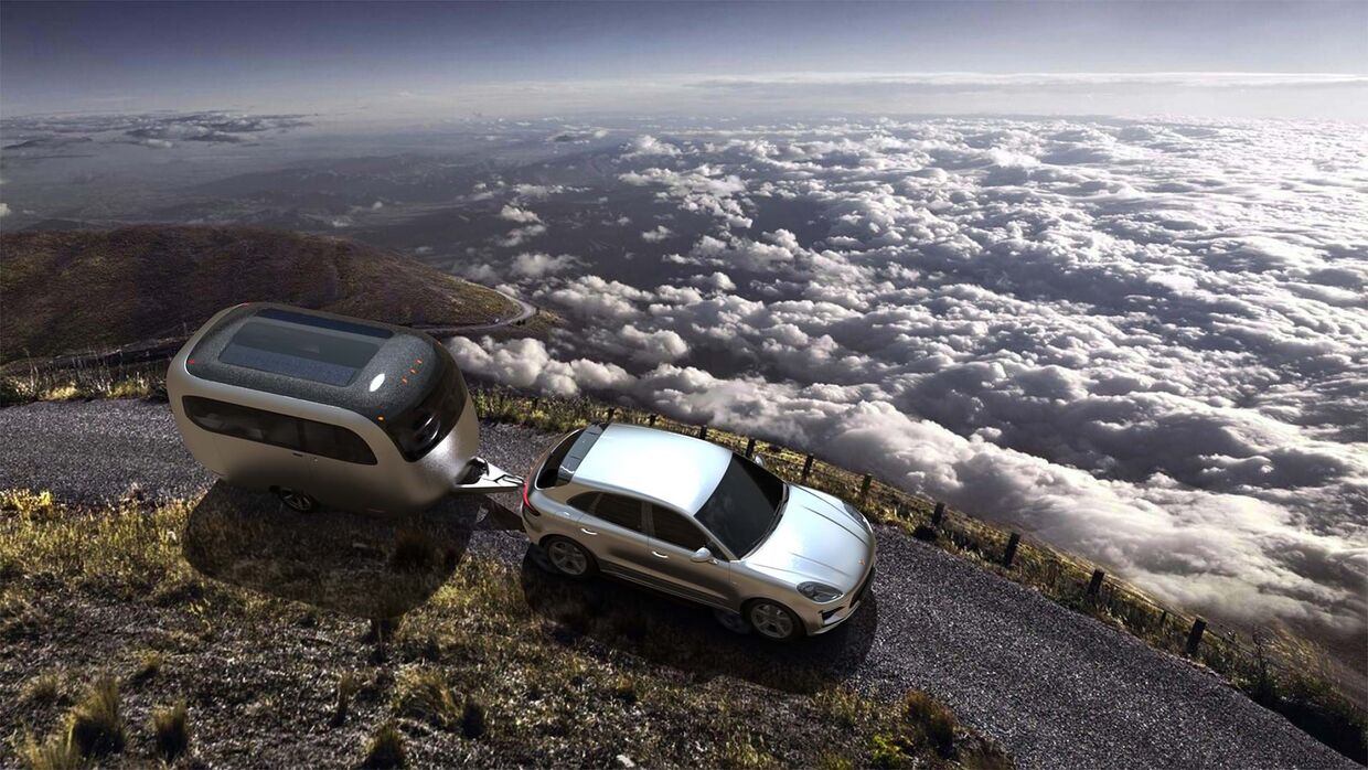 A caravana, Airstream Studio F. A. Porsche Concept Travel Trailer.