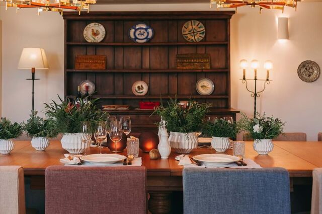 A sala de jantar da Casa Villae 1255.