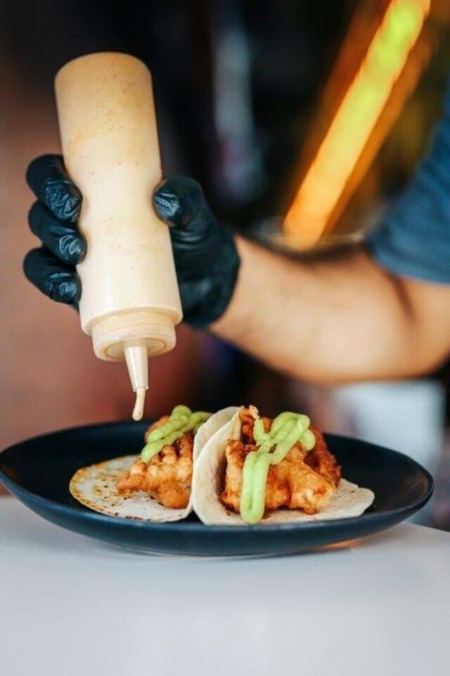 Tacos de camaron.