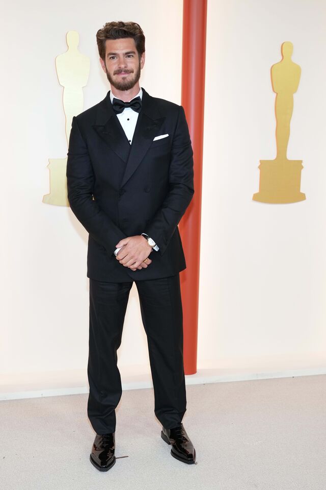 Os clássicos: Andrew Garfield em Fendi.