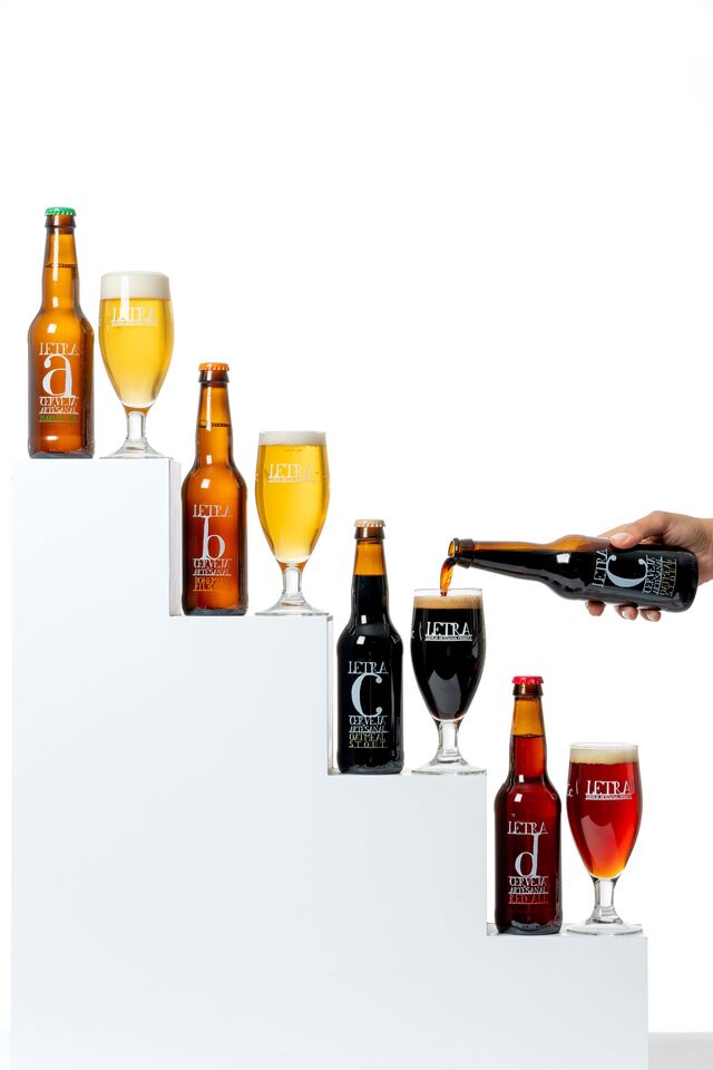 Cada LETRA corresponde a um estilo de cerveja diferente.