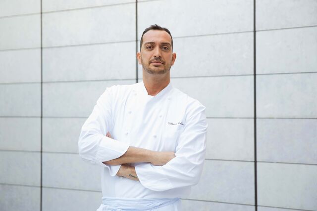 O novo chef do restaurante, Vittorio Colleoni.