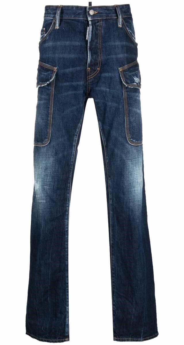 Calças em ganga, €639, DSquared2.