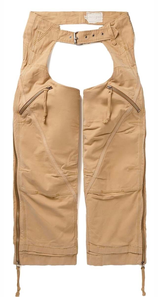 Chaps em algodão, €2625, Greg Lauren.