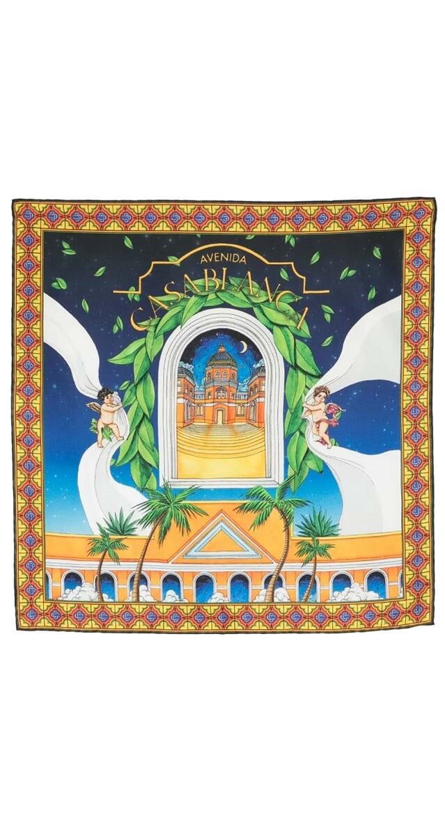 Lenços: Lenço em seda estampada, €170, Casablanca.