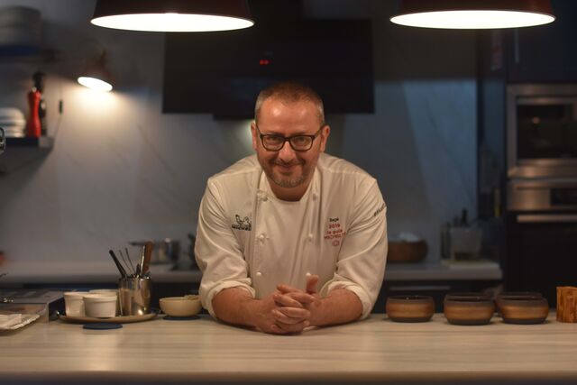 O chef do restaurante Bága, Pedro Sánchez.