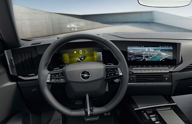O interior do automóvel.