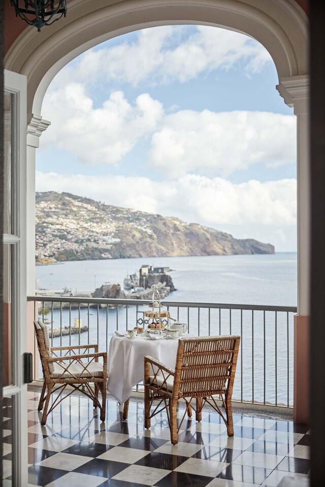 Uma das fantásticas vistas do hotel na sala de chá.