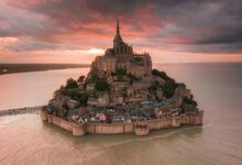 Monte Saint-Michel. Um castelo numa ilha