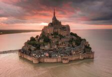 Monte Saint-Michel. Um castelo numa ilha