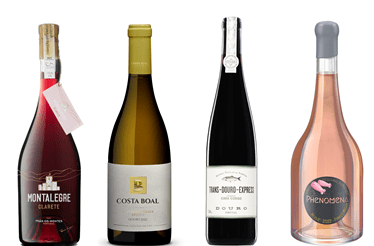 4 vinhos e as suas histórias: um vinho de trilogia, um Pinot Noir, um Moscatel do Douro e um palhete transmontano