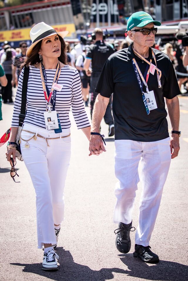 Um dos casais mais românticos de Hollywood, Catherine Zeta-Jones e Mickael Douglas.