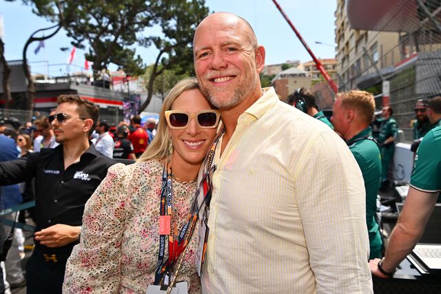 A realeza britânica a marcar presença, com Zara Philips e Mike Tindall.