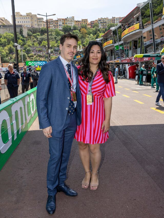 O filho de Stéphanie do Mónaco, Louis Ducruet, com a mulher, Marie Chevallier.