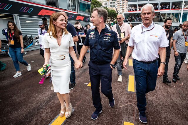 A ex-Spice Girl Geri Halliwell e o marido, Christian Horner.
