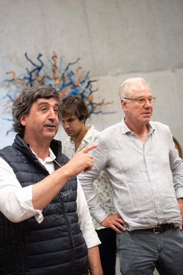 Enólogos Jorge Alves e Celso Pereira.