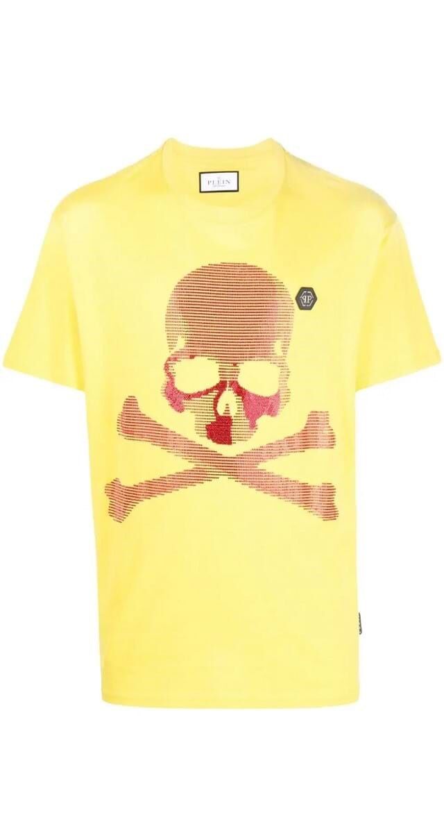 T-shirt em algodão estampado, € 570, Philipp Plein.