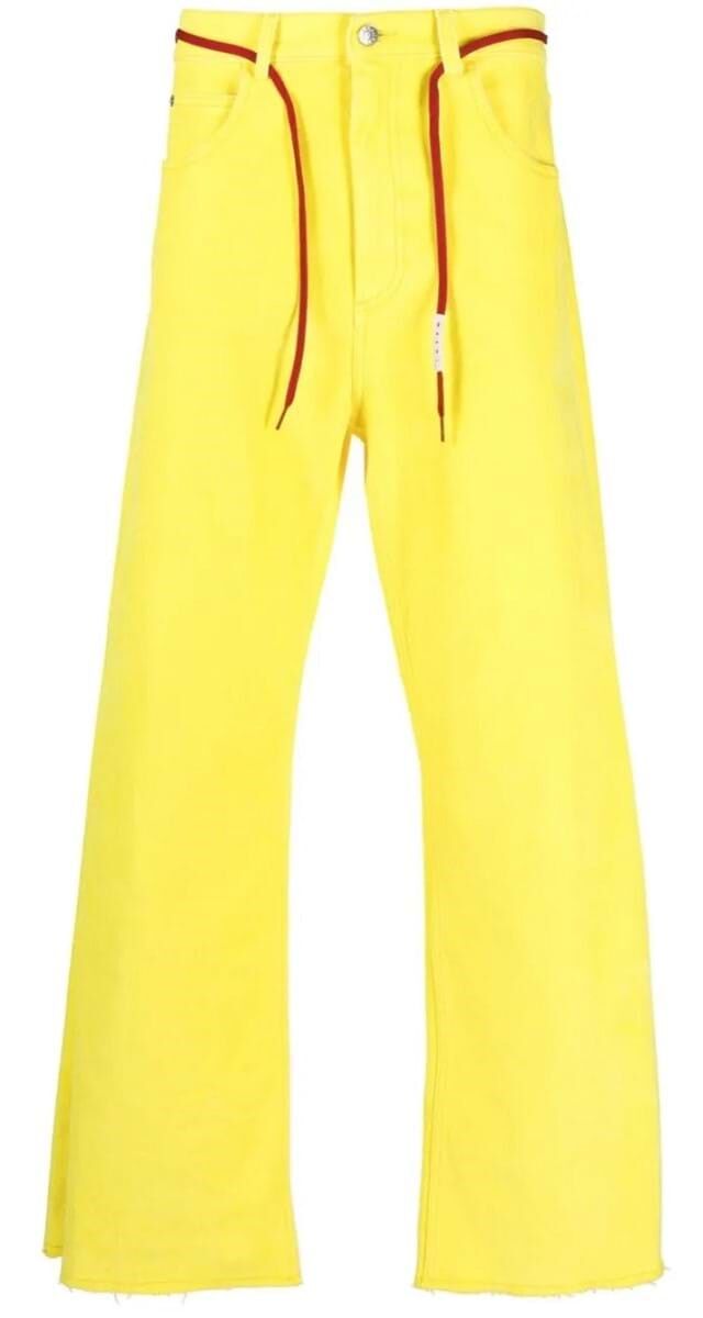 Calças em algodão, € 750, Marni.