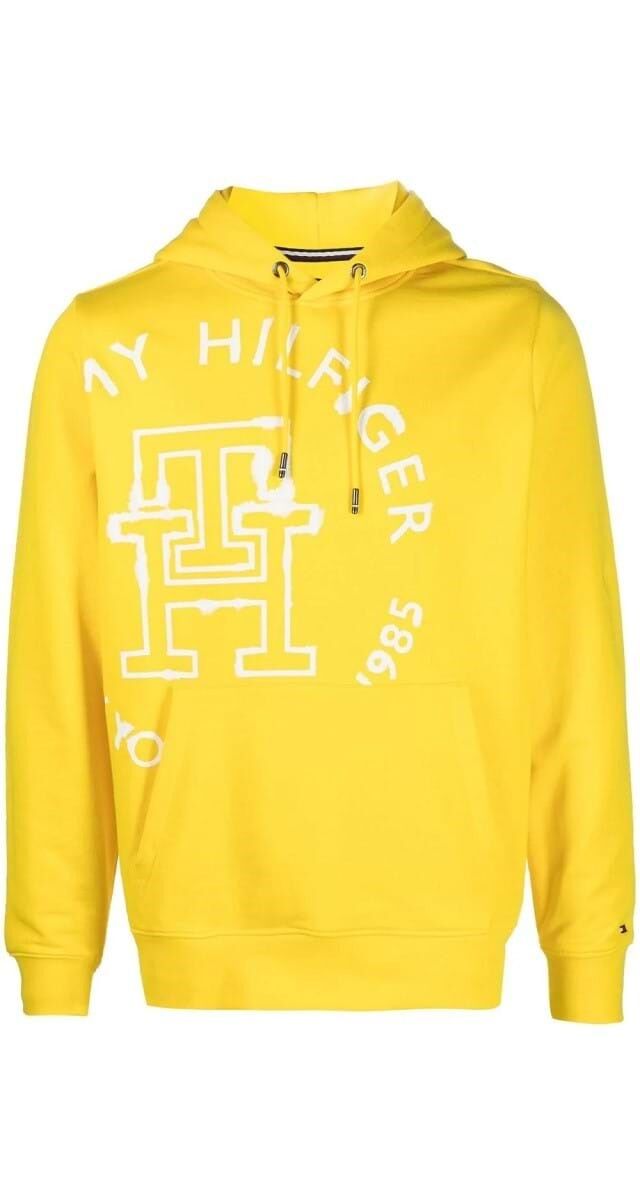 Sweat-shirt em jersey de algodão, € 148, Tommy Hilfiger.