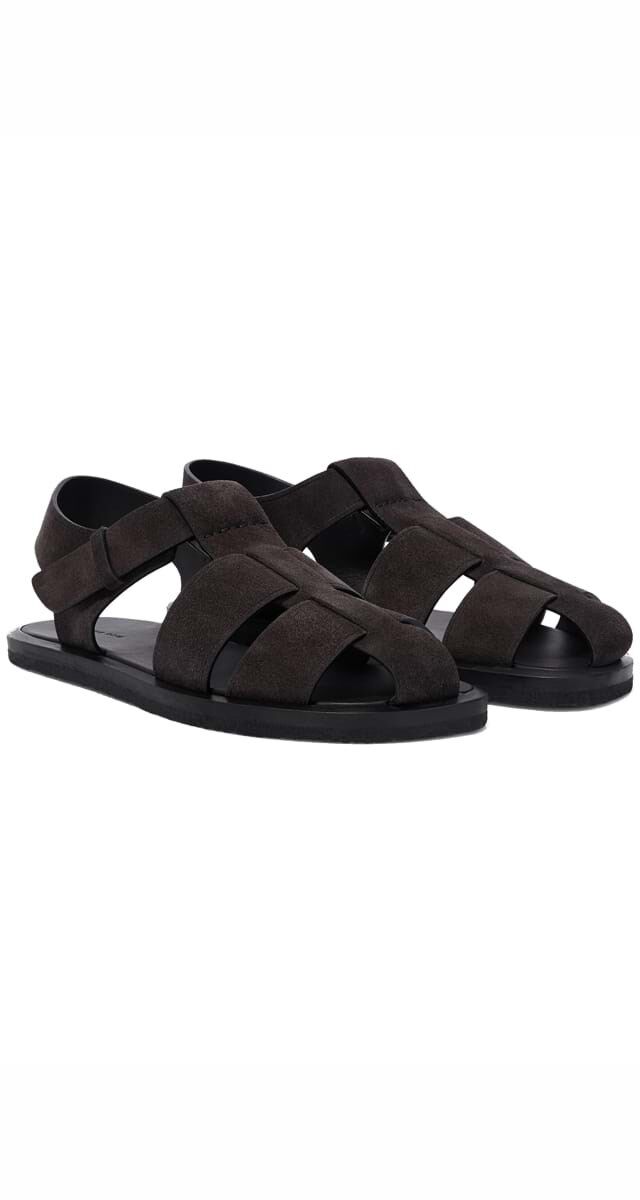 Sandálias em camurça, €1020, The Row.