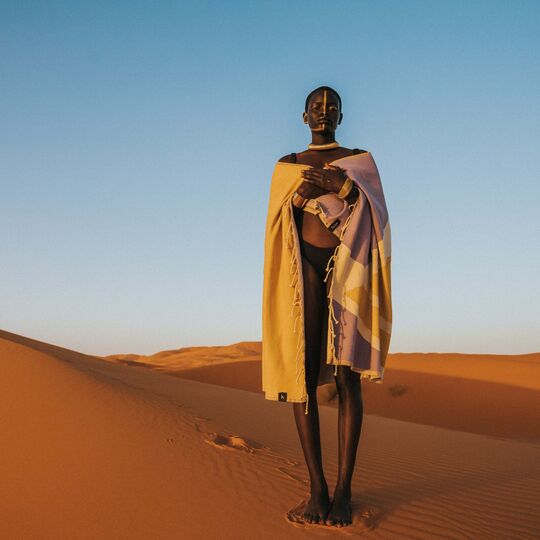 Toalhas de praia inspiradas no deserto do Saara