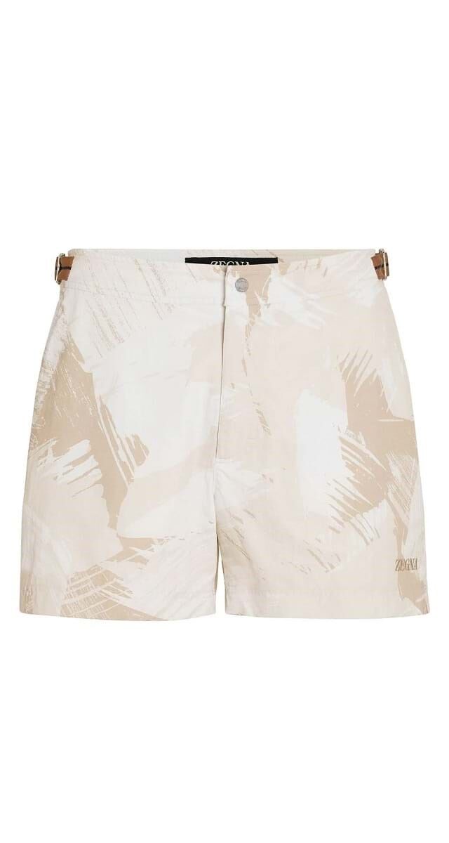 Fato de banho estampado, €590, Zegna.