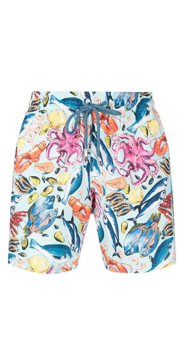 Fato de banho Mahina estampado, €230, Vilebrequin.