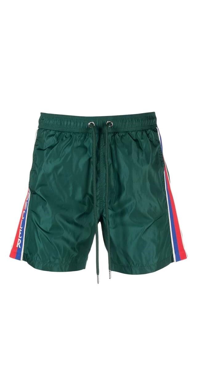 Fato de banho debruado, €310, Moncler.