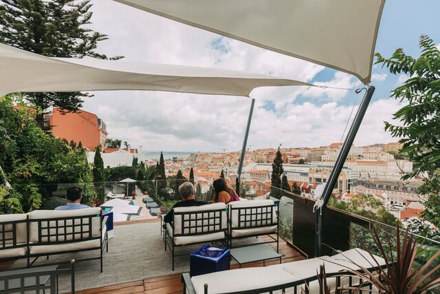 O restaurante situa-se no centro de Lisboa e é dono de uma vista privilegiada.