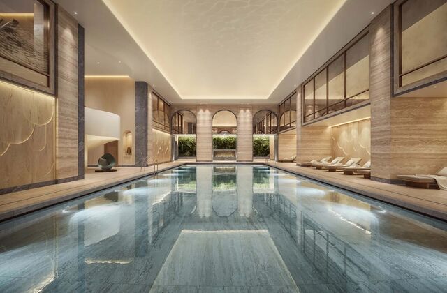 A extraordinária piscina.