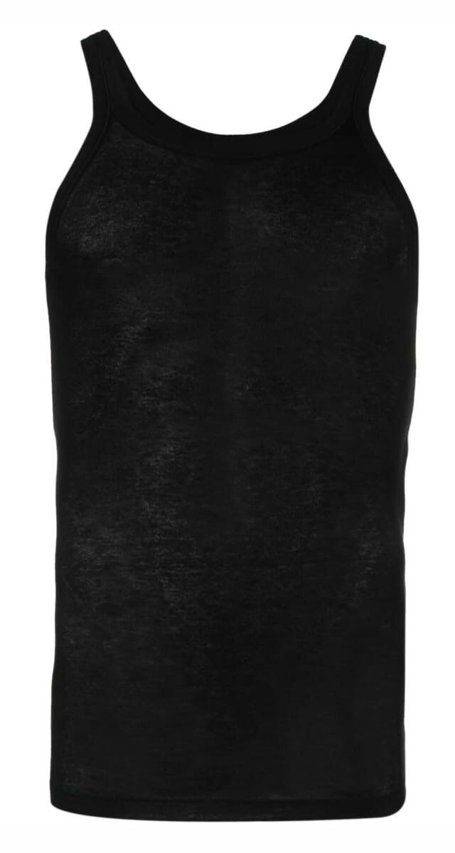 Top tank em algodão, €350, Saint Laurent.