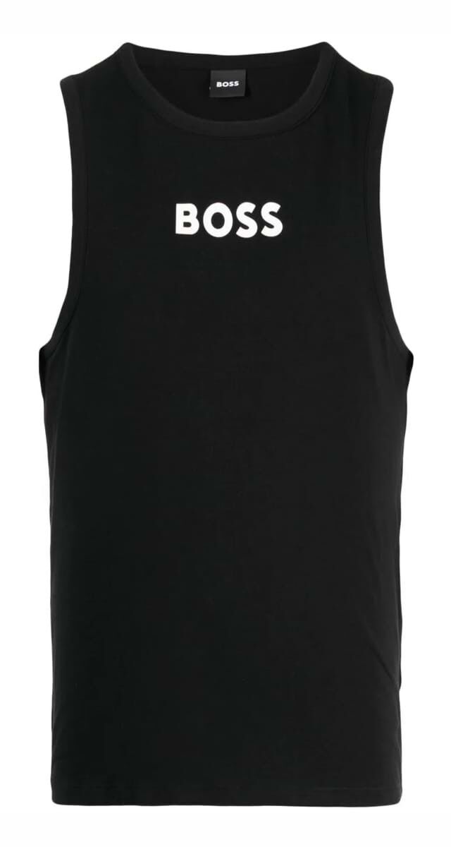 Top tank em algodão, €75, Boss.
