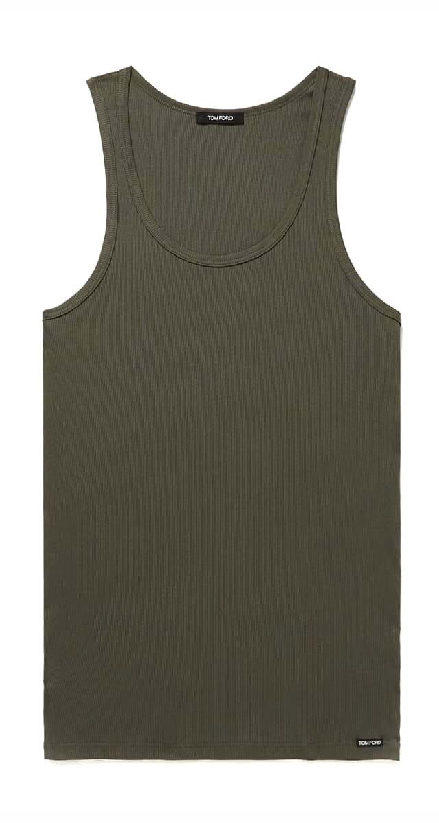Top tank em algodão, €90, Tom Ford.