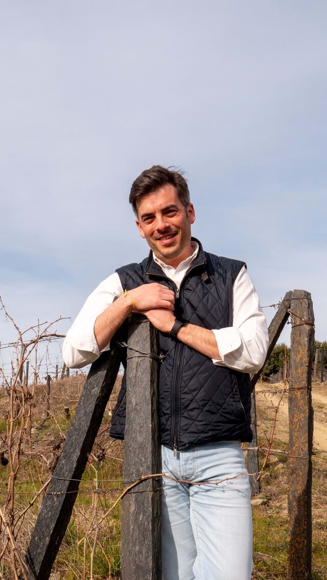 Enólogo Tiago Macena da Quinta da Vacaria.