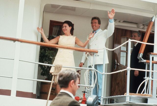 A princesa Margarida e o marido Antony Armstrong-Jones.