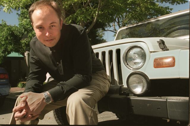 Elon Musk em Palo Alto, na Califórnia, 2000.