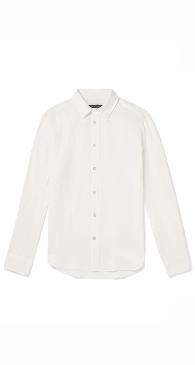 Camisa em linho, €250, Rag & Bone.