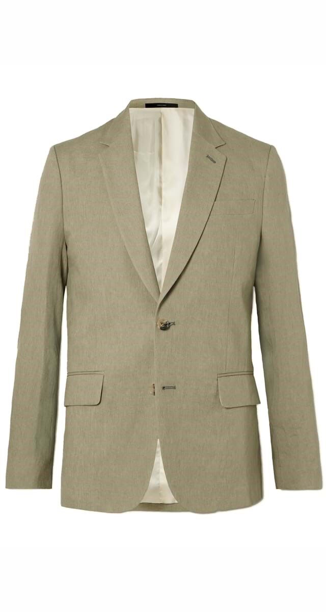 Blazer em linho, €829, Paul Smith.