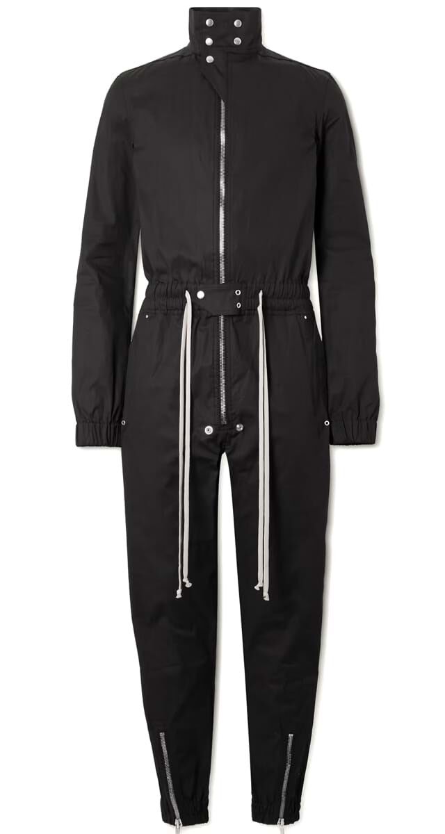 Macacão em popelina de algodão, €1405, Rick Owens.